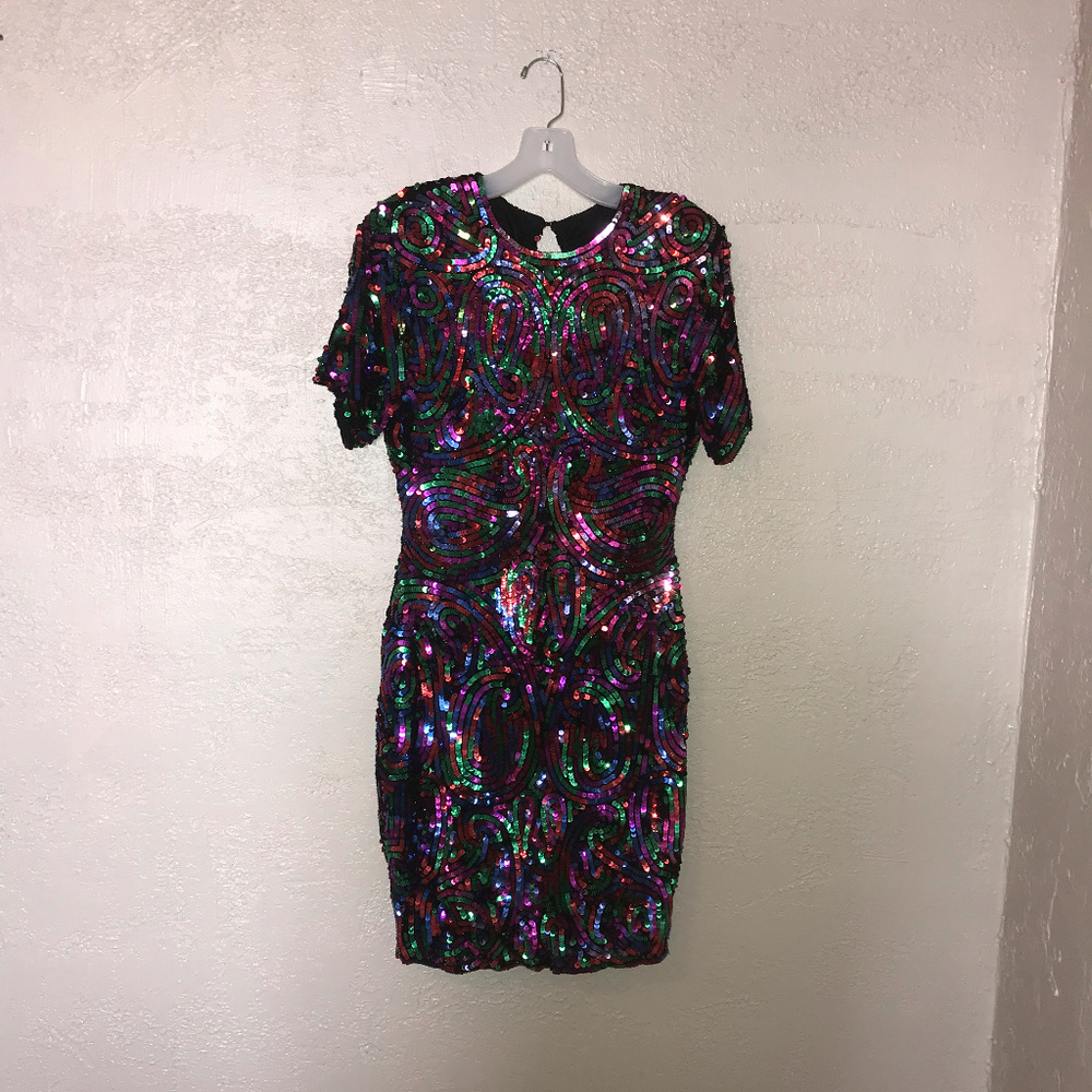 Vintage Custom Fully Sequin Dress